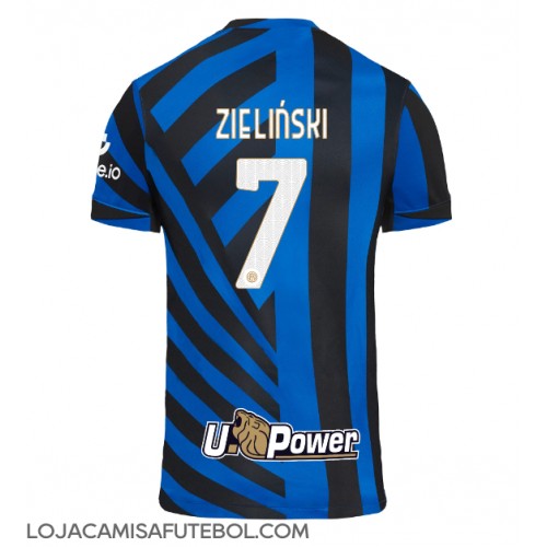 Camisa de Futebol Inter Milan Piotr Zielinski #7 Equipamento Principal 2024-25 Manga Curta